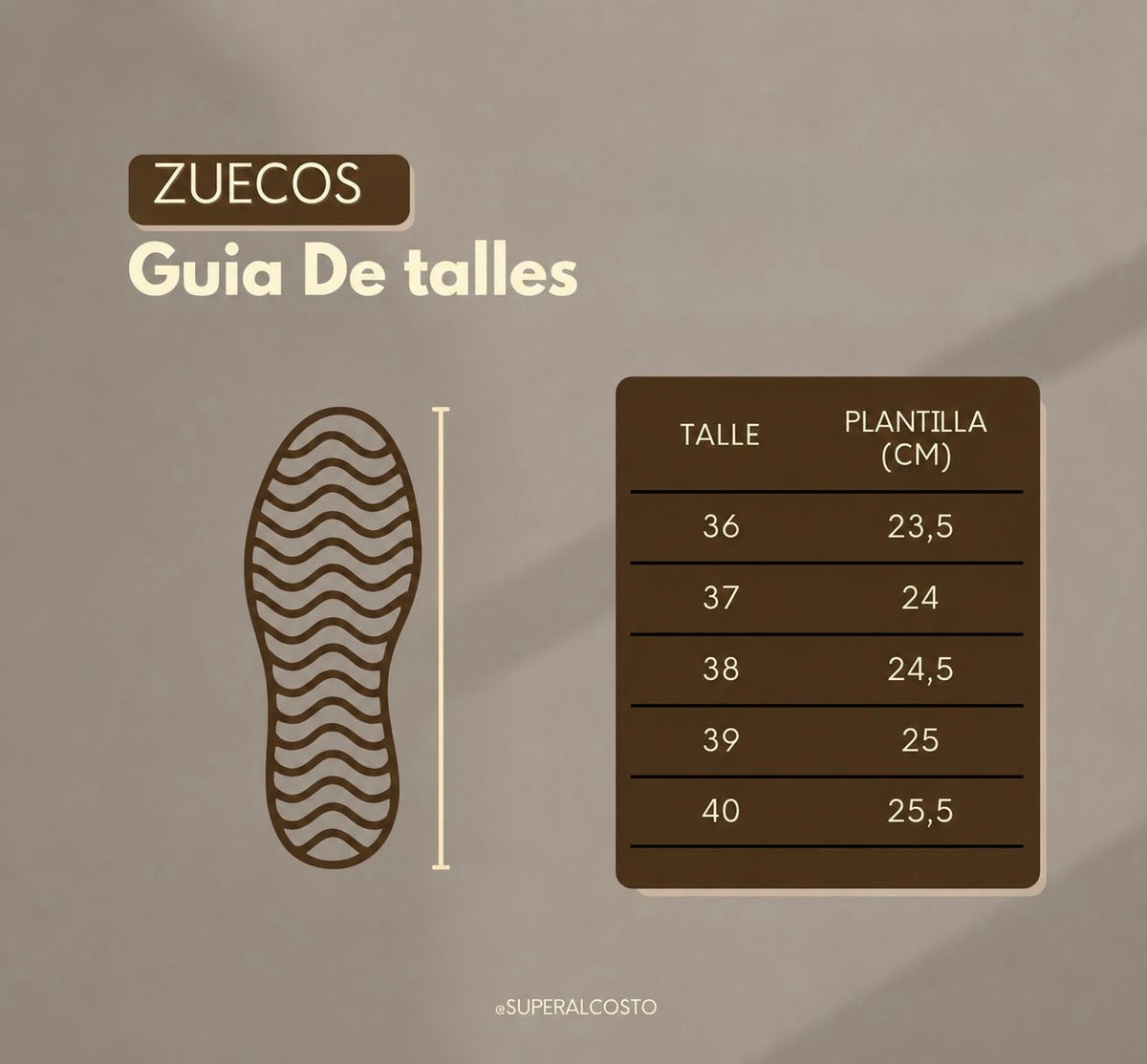 Guía de talles
