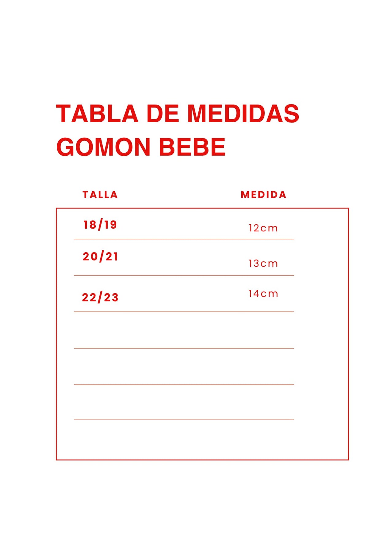 Guía de talles